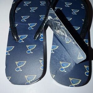 Navy Blue Team Logo Flip Flops